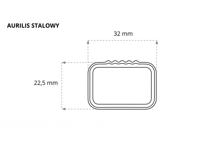 Aurilis belki stalowe 142 cm