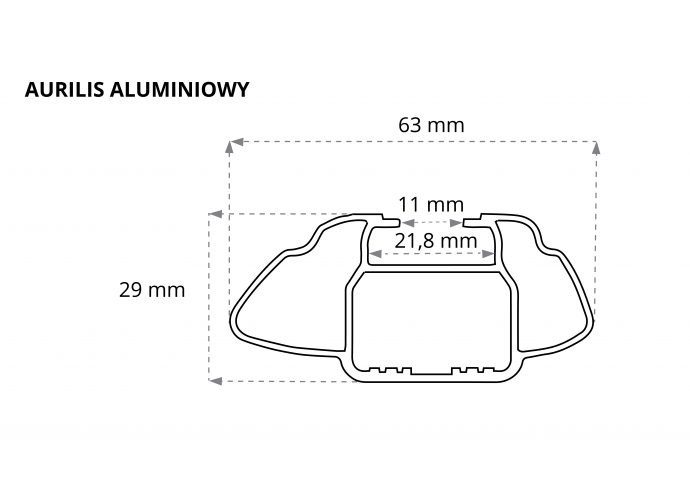 Aurilis belki aluminiowe 120 cm