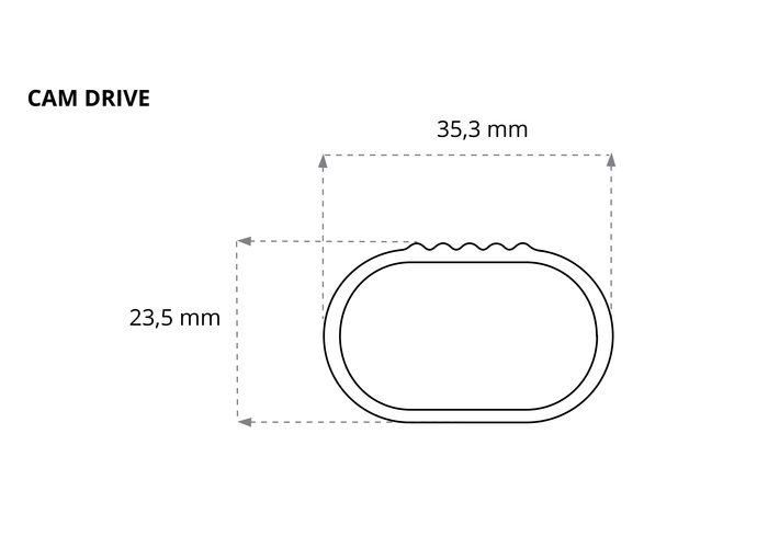 Cam Driver Belki stalowe 120 cm 2804