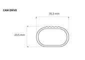 Cam Driver Belki stalowe 120 cm 2804