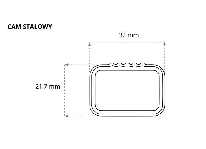 Cam Totus CUBE Belki stalowe 130 cm