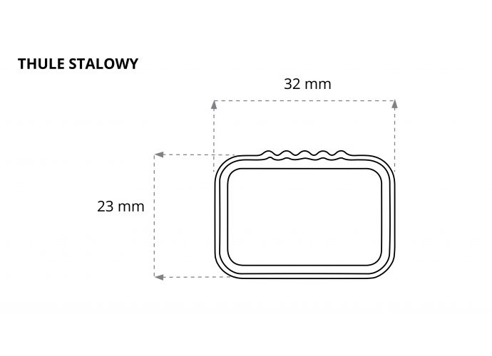 Thule belki stalowe - 135 cm