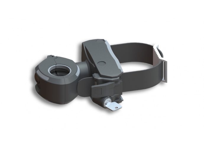 Uchwyt do 1. roweru z taśmą zębatą, do ram karbonowych do 120x80mm, zamykany, odłączany