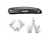 Zestaw Box dachowy Hapro Trivor 560 czarny matowy + Multitool Leatherman Rebar 831557