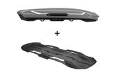 Zestaw Thule Motion 3 XL Low Box dachowy Tytanowy połysk plus wykładzina