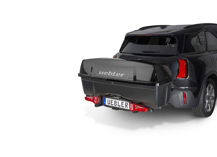 Uebler Box na platformę rowerową i/X czarny połysk