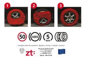 AMIO Łańcuchy śniegowe tekstylne 3D XS