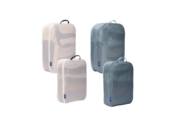 Thule zestaw 4 organizerów Packing Cube Family Set  - Pond Gray/White