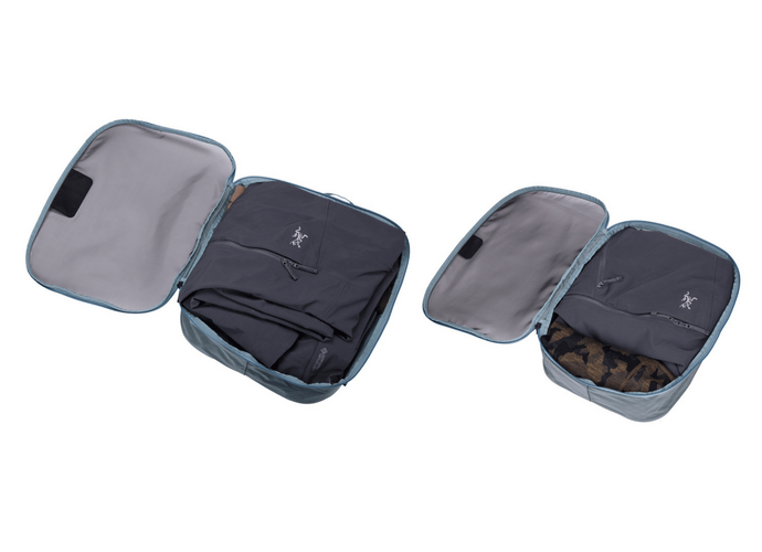 Thule zestaw 4 organizerów Packing Cube Family Set  - Pond Gray/White