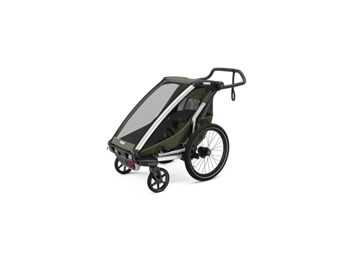 Thule Chariot Lite pojedyncza przyczepka rowerowa vintage green