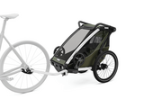 Thule Chariot Lite pojedyncza przyczepka rowerowa vintage green