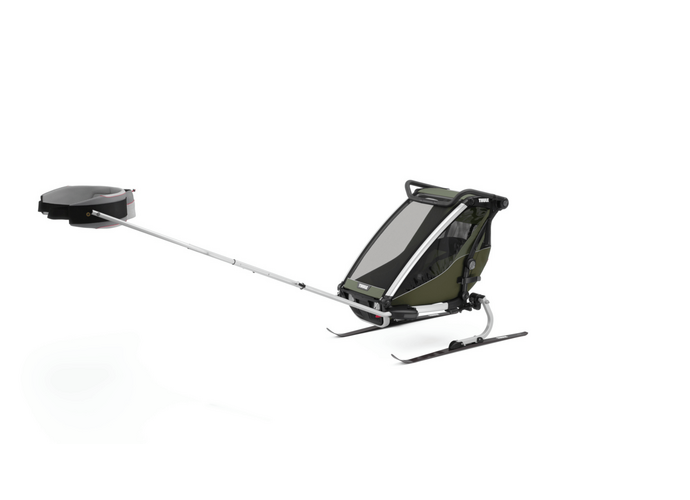 Thule Chariot Lite pojedyncza przyczepka rowerowa vintage green