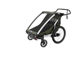 Thule Chariot Lite podwójna  przyczepka rowerowa vintage green