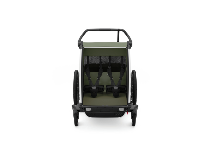 Thule Chariot Lite podwójna  przyczepka rowerowa vintage green