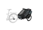 Thule Chariot Cab podwójna przyczepka rowerowa Dark Slate