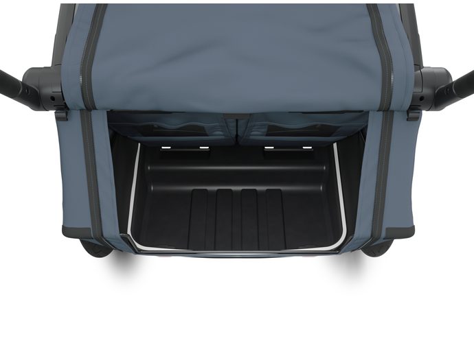 Thule Chariot Cab podwójna przyczepka rowerowa Dark Slate