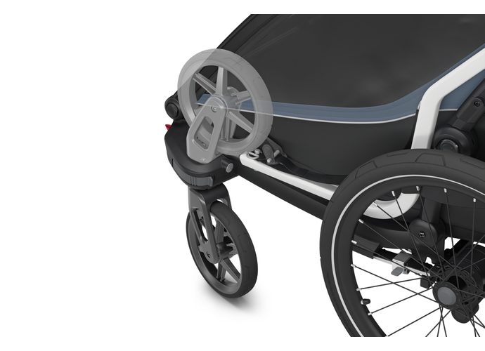 Thule Chariot Cab podwójna przyczepka rowerowa Dark Slate