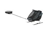 Thule Chariot Cab podwójna przyczepka rowerowa Dark Slate
