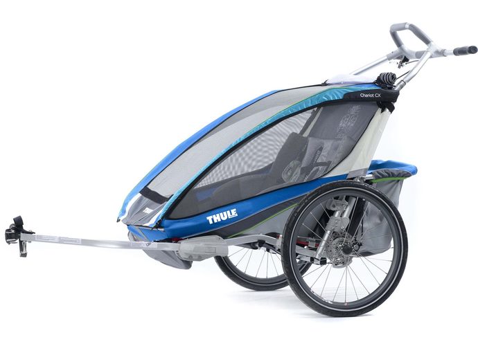 Thule CX2 + STROLL + CYCLE  przyczepka rowerowa niebieska