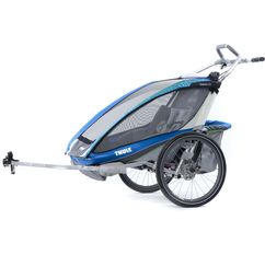 Przyczepka rowerowa THULE CX2 + STROLL + CYCLE  niebieska