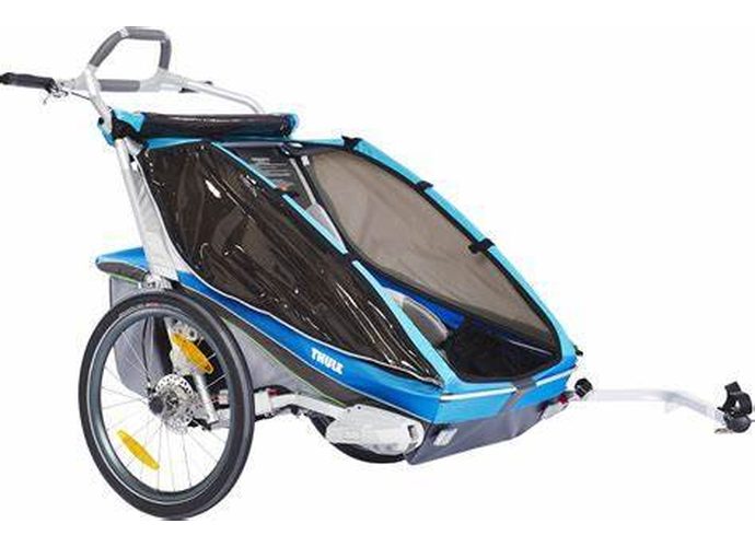 Przyczepka rowerowa THULE CX2 + STROLL + CYCLE  niebieska