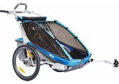 Przyczepka rowerowa THULE CX2 + STROLL + CYCLE  niebieska
