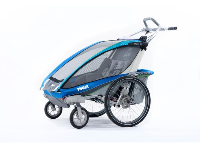 Przyczepka rowerowa THULE CX2 + STROLL + CYCLE  niebieska