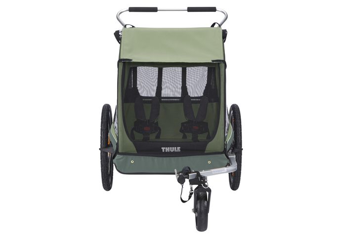 Przyczepka rowerowa THULE Coaster XT Stroll Basil/ Mallard Green