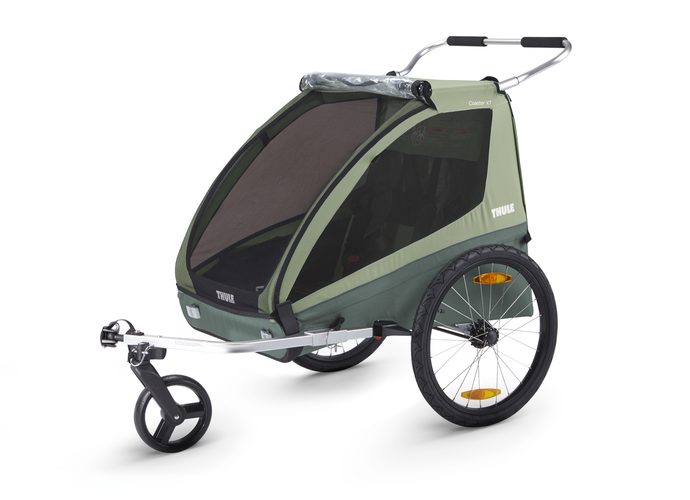 Przyczepka rowerowa THULE Coaster XT Stroll Basil/ Mallard Green