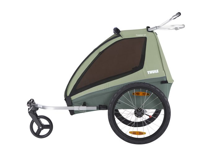 Przyczepka rowerowa THULE Coaster XT Stroll Basil/ Mallard Green