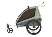 Przyczepka rowerowa THULE Coaster XT Stroll Basil/ Mallard Green