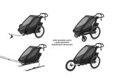 Przyczepka rowerowa THULE Chariot Lite1 Agave czarno-szara