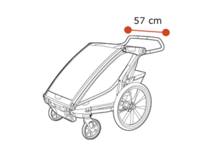 Przyczepka rowerowa THULE Chariot Sport2 MidnBlack - czarna