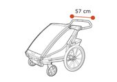 Przyczepka rowerowa THULE Chariot Sport2 MidnBlack - czarna