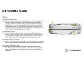 Leatherman SURGE Multitool 21 narzędzi stal nierdzewna