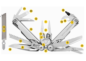 Leatherman SURGE Multitool 21 narzędzi stal nierdzewna