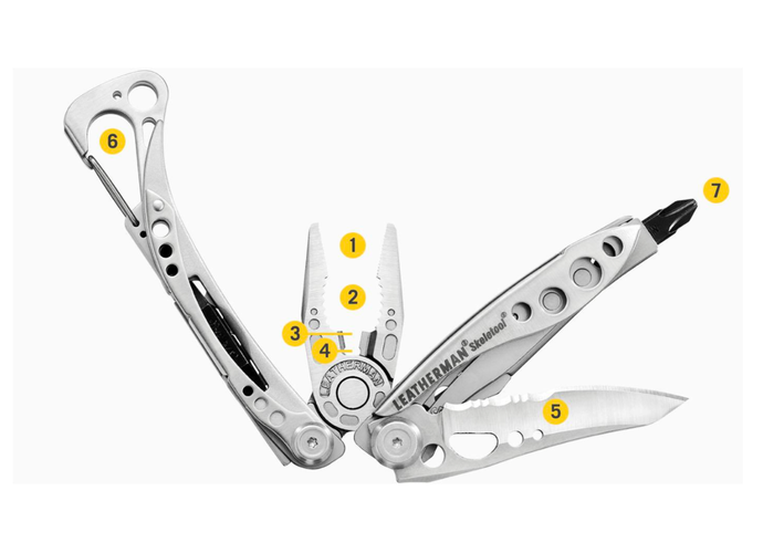 Leatherman SKELETOOL Multitool 7 narzędzi stal nierdzewna