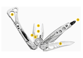 Leatherman SKELETOOL Multitool 7 narzędzi stal nierdzewna