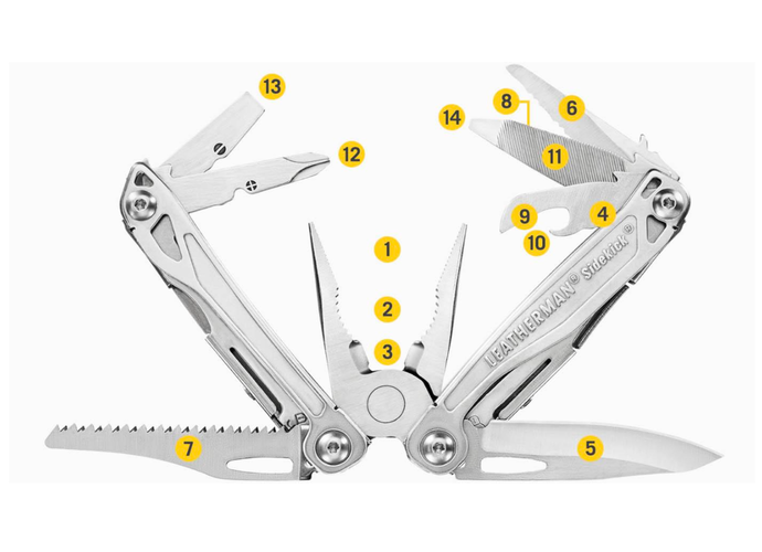Leatherman SIDEKICK Multitool 14 narzędzi stal nierdzewna