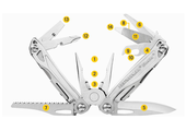 Leatherman SIDEKICK Multitool 14 narzędzi stal nierdzewna