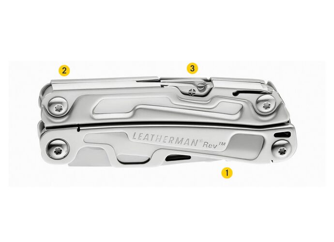 Leatherman REV Stainless Multitool 14 narzędzi stal nierdzewna