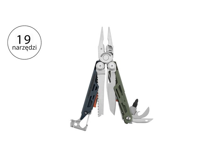 Leatherman SIGNAL Coyote Multitool 19 narzędzi stal nierdzewna
