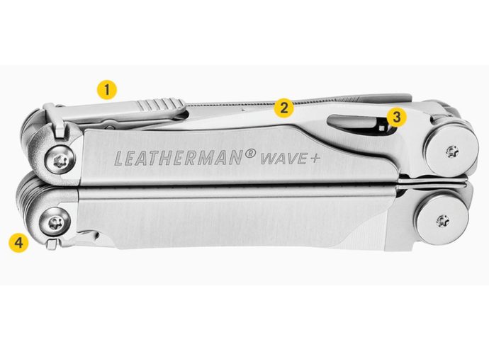 Leatherman WAVE PLUS Multitool 18 narzędzi stal nierdzewna
