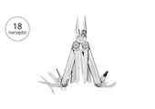 Leatherman WAVE PLUS Multitool 18 narzędzi stal nierdzewna