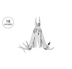 Leatherman WAVE PLUS Multitool 18 narzędzi stal nierdzewna
