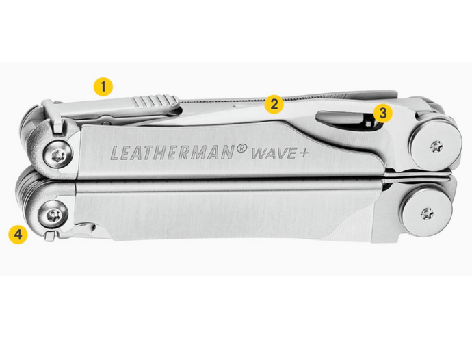 Leatherman WAVE PLUS Black Multitool 18 narzędzi stal nierdzewna
