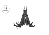 Leatherman WAVE PLUS Black Multitool 18 narzędzi stal nierdzewna