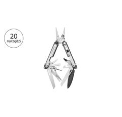 Leatherman ARC Multitool 20 narzędzi stal nierdzewna i czarna powłoka DLC