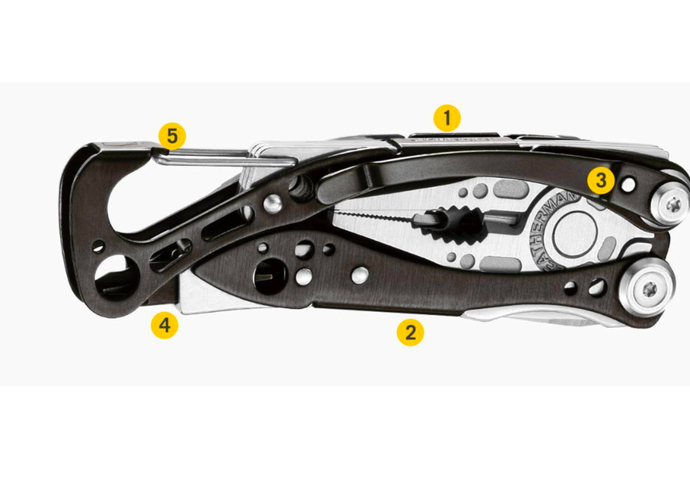 Leatherman SKELETOOL CX Onyx Multitool 7 narzędzi stal nierdzewna