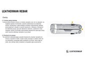 Leatherman REBAR Heathered Cranberry Multitool 17 narzędzi